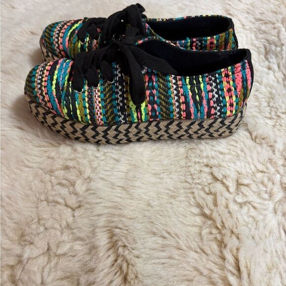 Sam Edelman Green and Black Espadrilles Slip-On Shoes - Picture 3 of 6